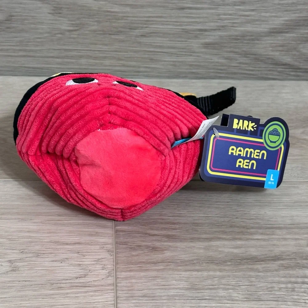 BARK Ramen Ren Floppy Crinkle Squeaker Dog Toy